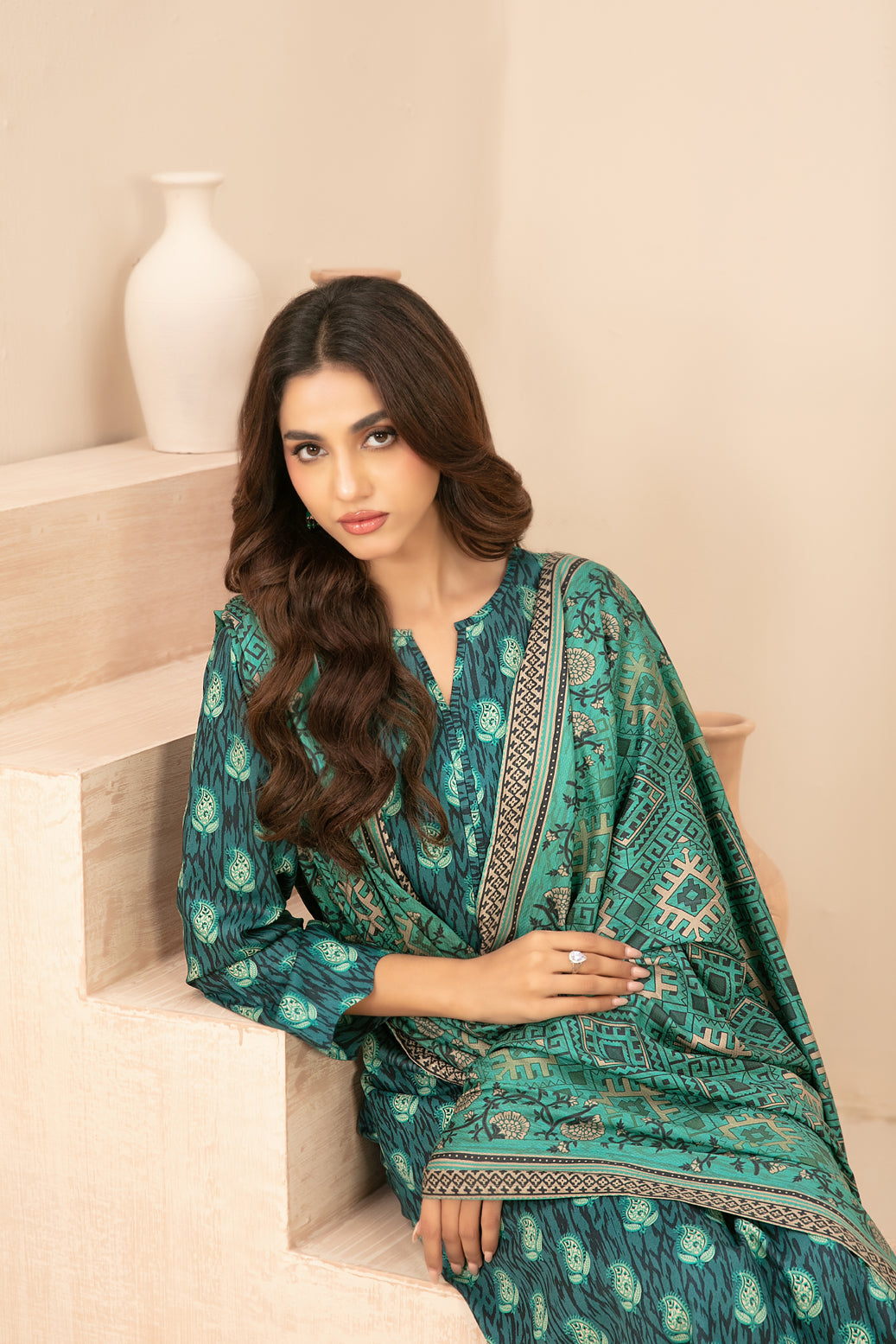 Dilshaan 3 pcs Unstitched Staple Linen D-5386