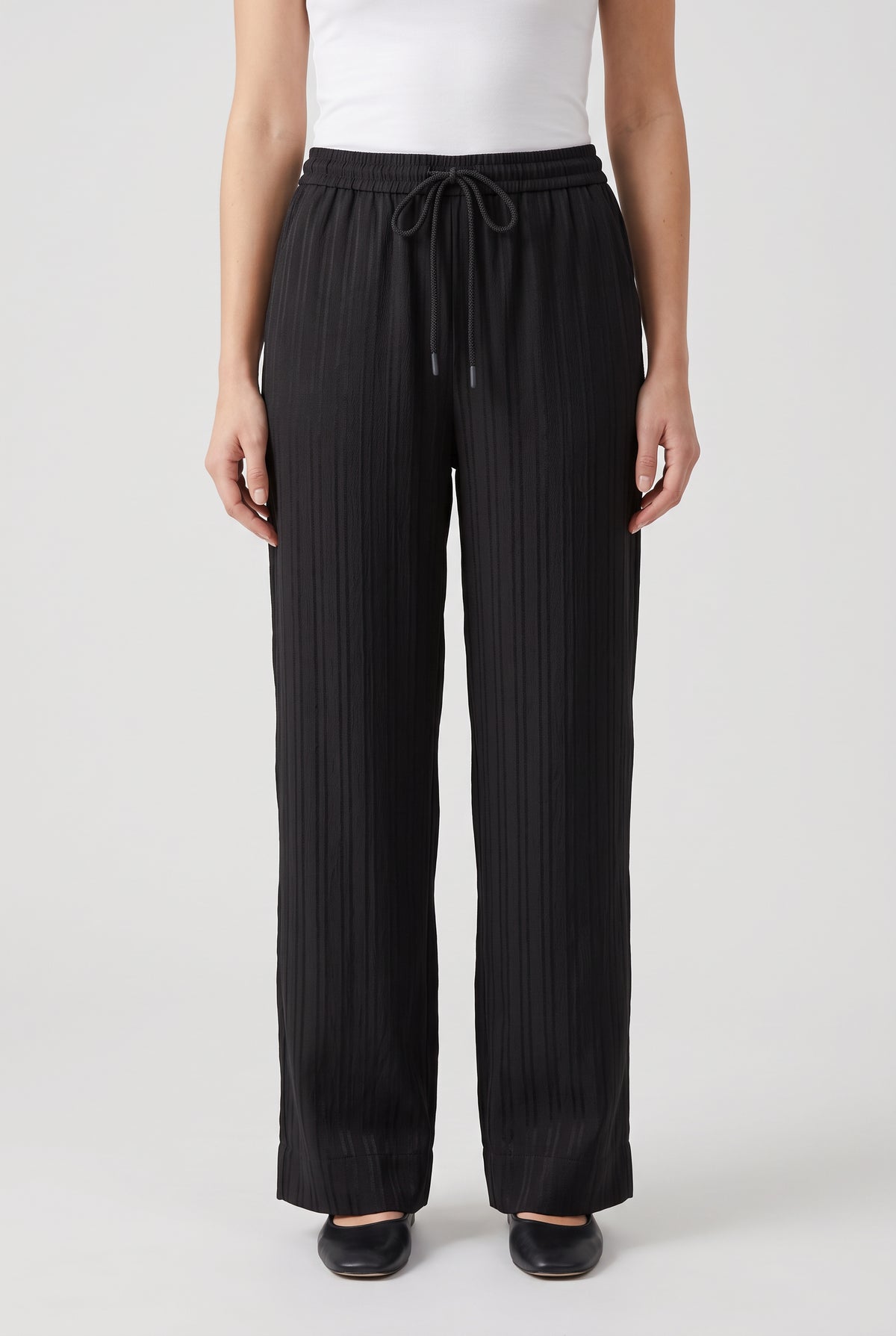 Double Stripe Wide Leg Trouser