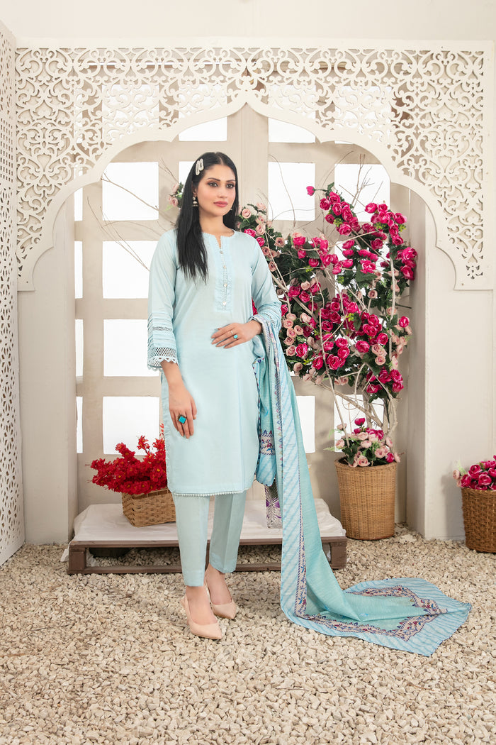 Armeen 3pcs Stitched Solid Cotton [D-3314]