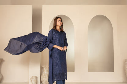 KHAMEELAH 3pcs Un-Stitched Emb Viscose [D-4940]