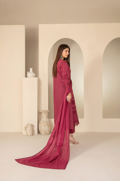 KHAMEELAH 3pcs Un-Stitched Emb Viscose [D-4932]