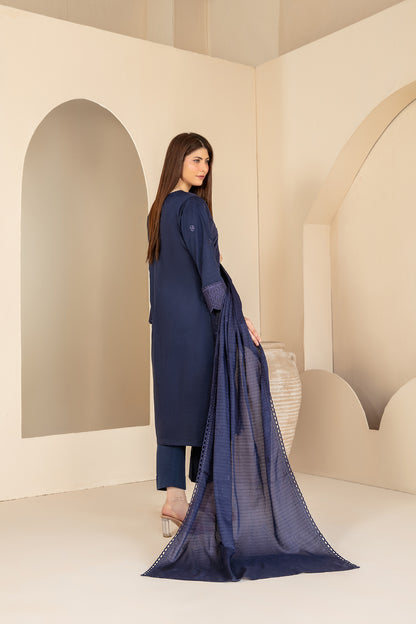 KHAMEELAH 3pcs Un-Stitched Emb Viscose [D-4933]