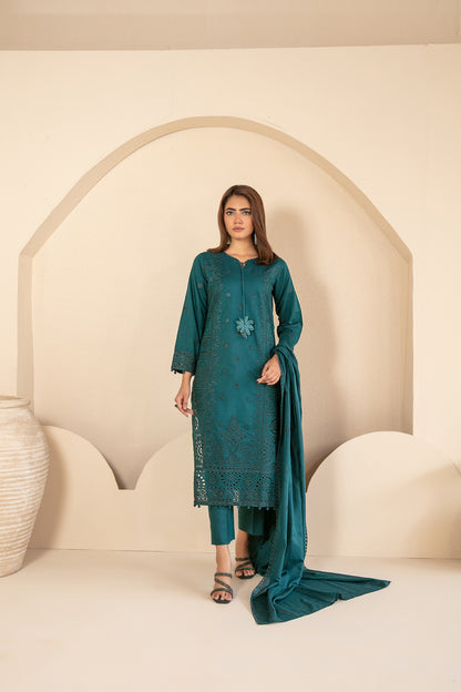 KHAMEELAH 3pcs Un-Stitched Emb Viscose [D-4939]