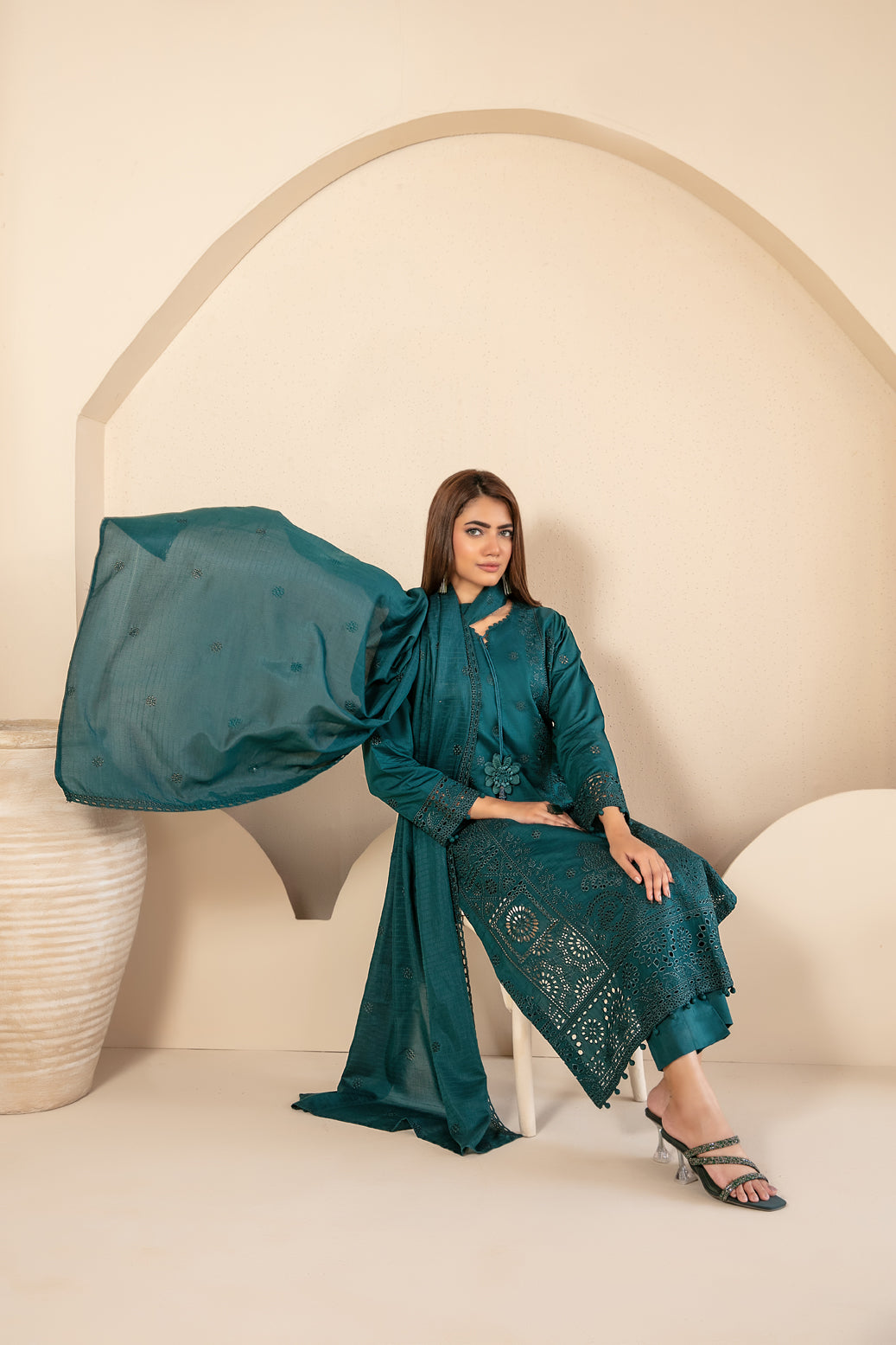 KHAMEELAH 3pcs Un-Stitched Emb Viscose [D-4939]