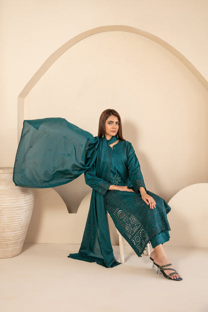 KHAMEELAH 3pcs Un-Stitched Emb Viscose [D-4939]