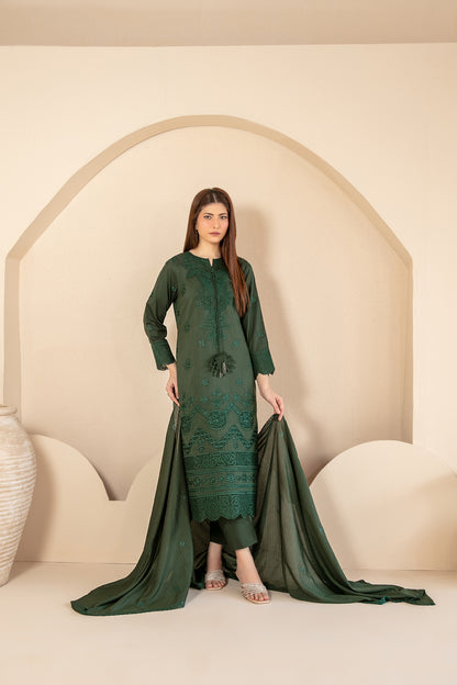 KHAMEELAH 3pcs Un-Stitched Emb Viscose [D-4931]