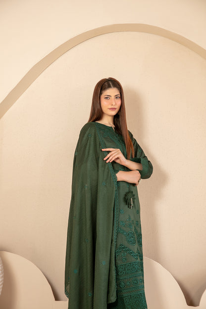 KHAMEELAH 3pcs Un-Stitched Emb Viscose [D-4931]