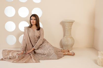 KHAMEELAH 3pcs Un-Stitched Emb Viscose [D-4935]