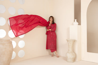 KHAMEELAH 3pcs Un-Stitched Emb Viscose [D-4936]
