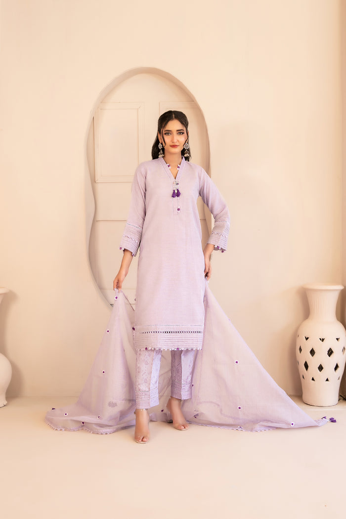 Ruwa 3pcs Stitched Yarn Cotton [D-2873]