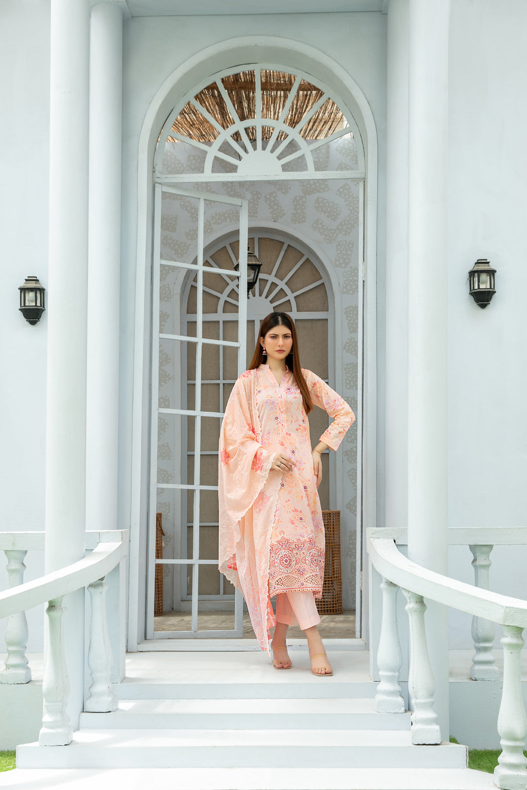 ROZA 3pcs Un-Stitched Emb Printed Lawn[D-3963]