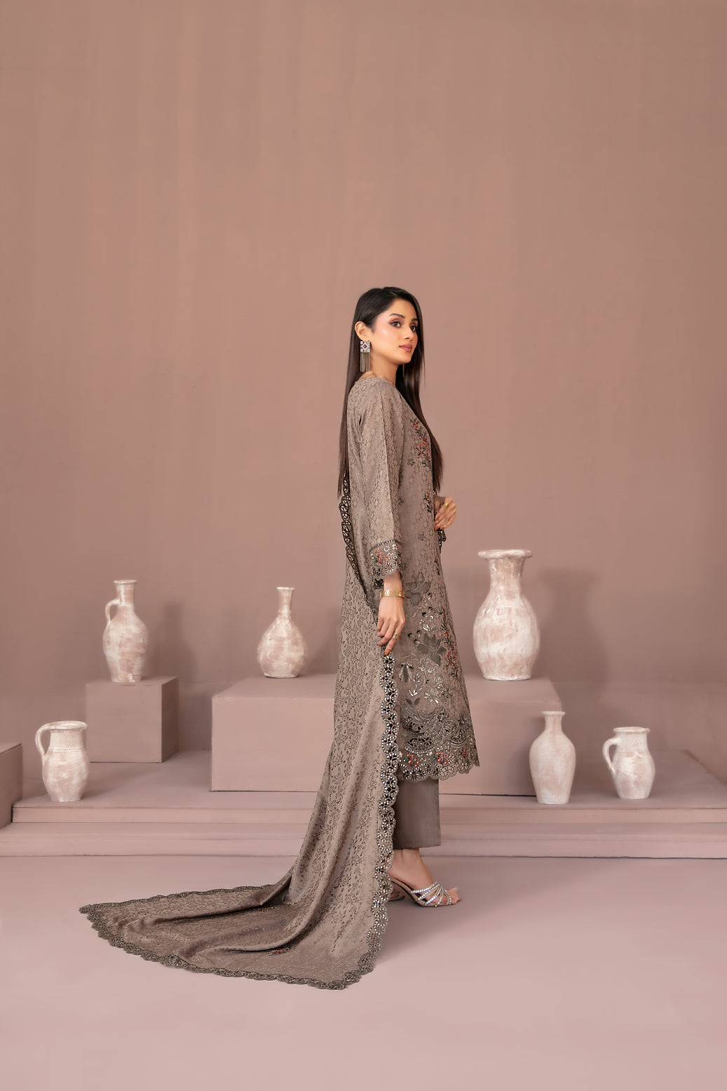 RAYALEEN 3pcs Un-Stitched Emb Viscose [D-5602]