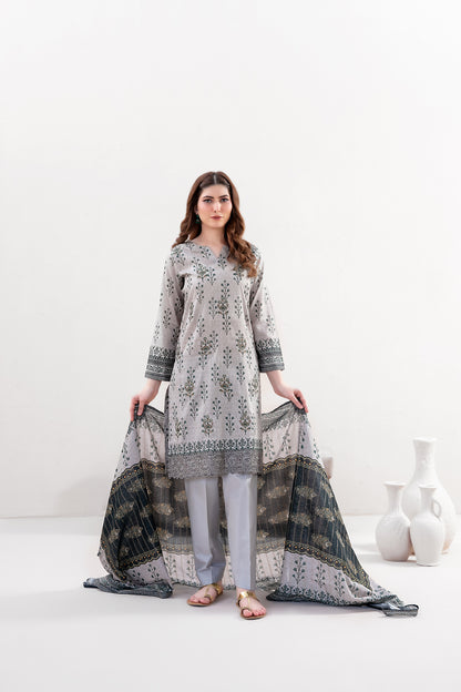 Eyana 3pcs Un-Stitched Emb Printed Lawn [D-3417]