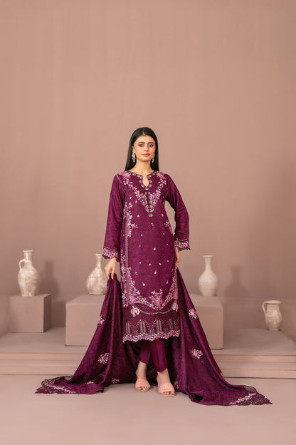 RAYALEEN 3pcs Un-Stitched Emb Viscose [D-5603]