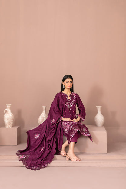 RAYALEEN 3pcs Un-Stitched Emb Viscose [D-5603]