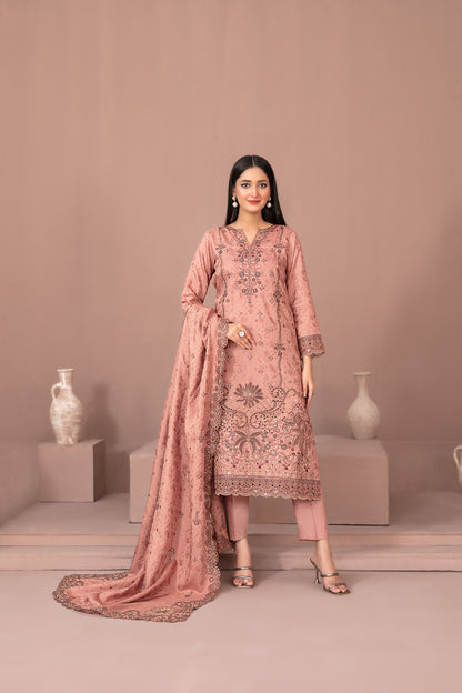RAYALEEN 3pcs Un-Stitched Emb Viscose [D-5601]