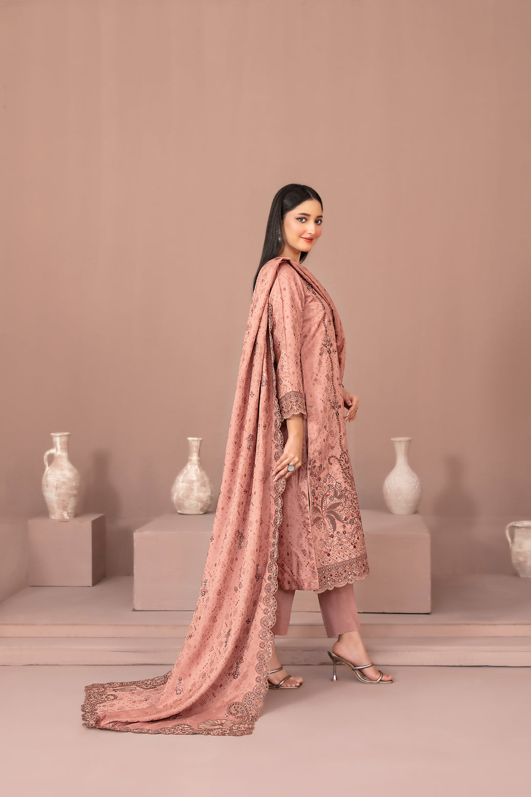 RAYALEEN 3pcs Un-Stitched Emb Viscose [D-5601]