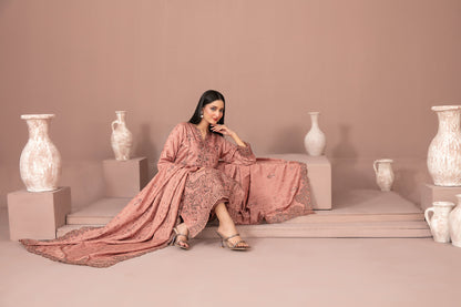 RAYALEEN 3pcs Un-Stitched Emb Viscose [D-5601]