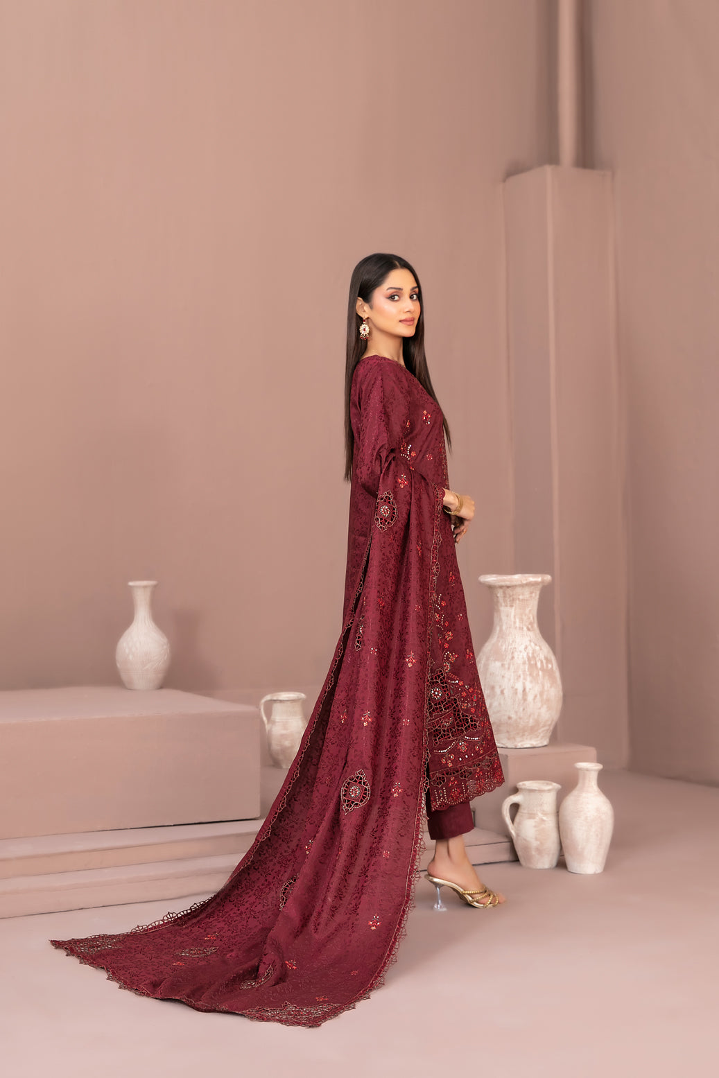 RAYALEEN 3pcs Un-Stitched Emb Viscose [D-5605]