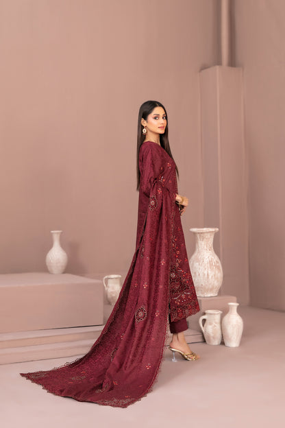 RAYALEEN 3pcs Un-Stitched Emb Viscose [D-5605]