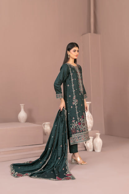 RAYALEEN 3pcs Un-Stitched Emb Viscose [D-5607]