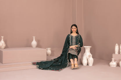 RAYALEEN 3pcs Un-Stitched Emb Viscose [D-5607]