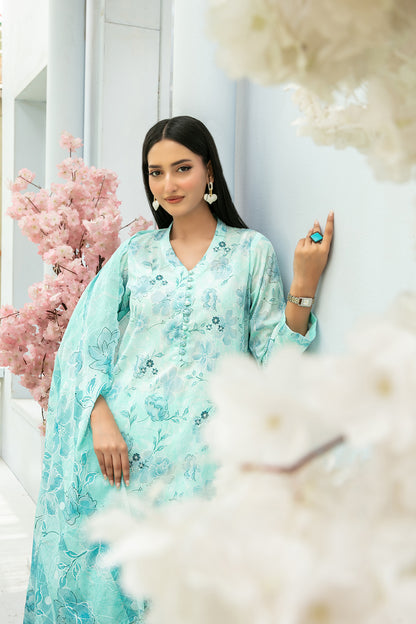 ROZA 3pcs Un-Stitched Emb Printed Lawn[D-3967]