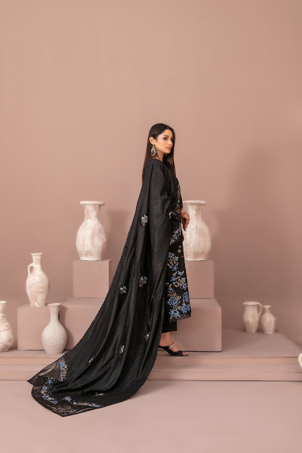 RAYALEEN 3pcs Un-Stitched Emb Viscose [D-5608]
