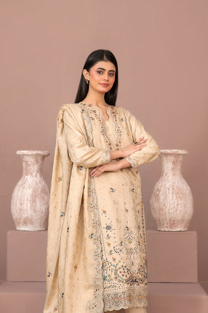 RAYALEEN 3pcs Un-Stitched Emb Viscose [D-5609]