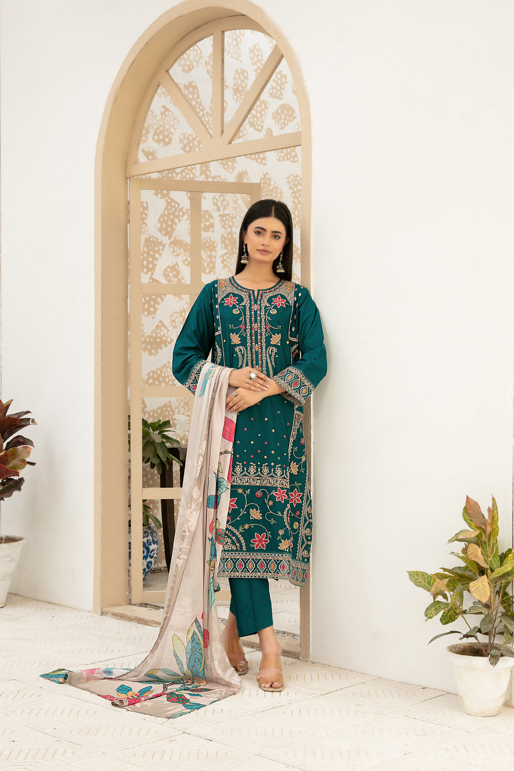 SOMA 3pcs Stitched Emb Cotton [D-3556]