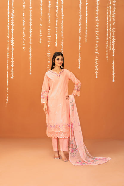 Chaashni 3pcs Stitched Emb Lawn [D-3139]