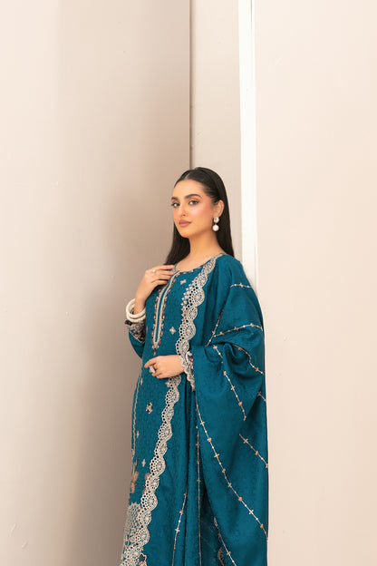ZILLAH 3pcs Un-Stitched Emb Viscose [D-5382]