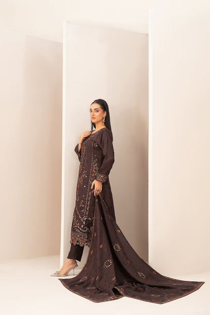 ZILLAH 3pcs Un-Stitched Emb Viscose [D-5380]