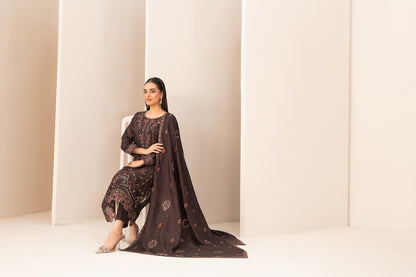 ZILLAH 3pcs Un-Stitched Emb Viscose [D-5380]