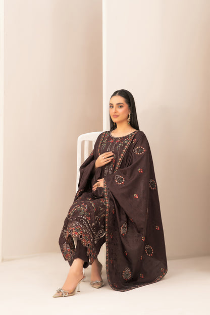 ZILLAH 3pcs Un-Stitched Emb Viscose [D-5380]