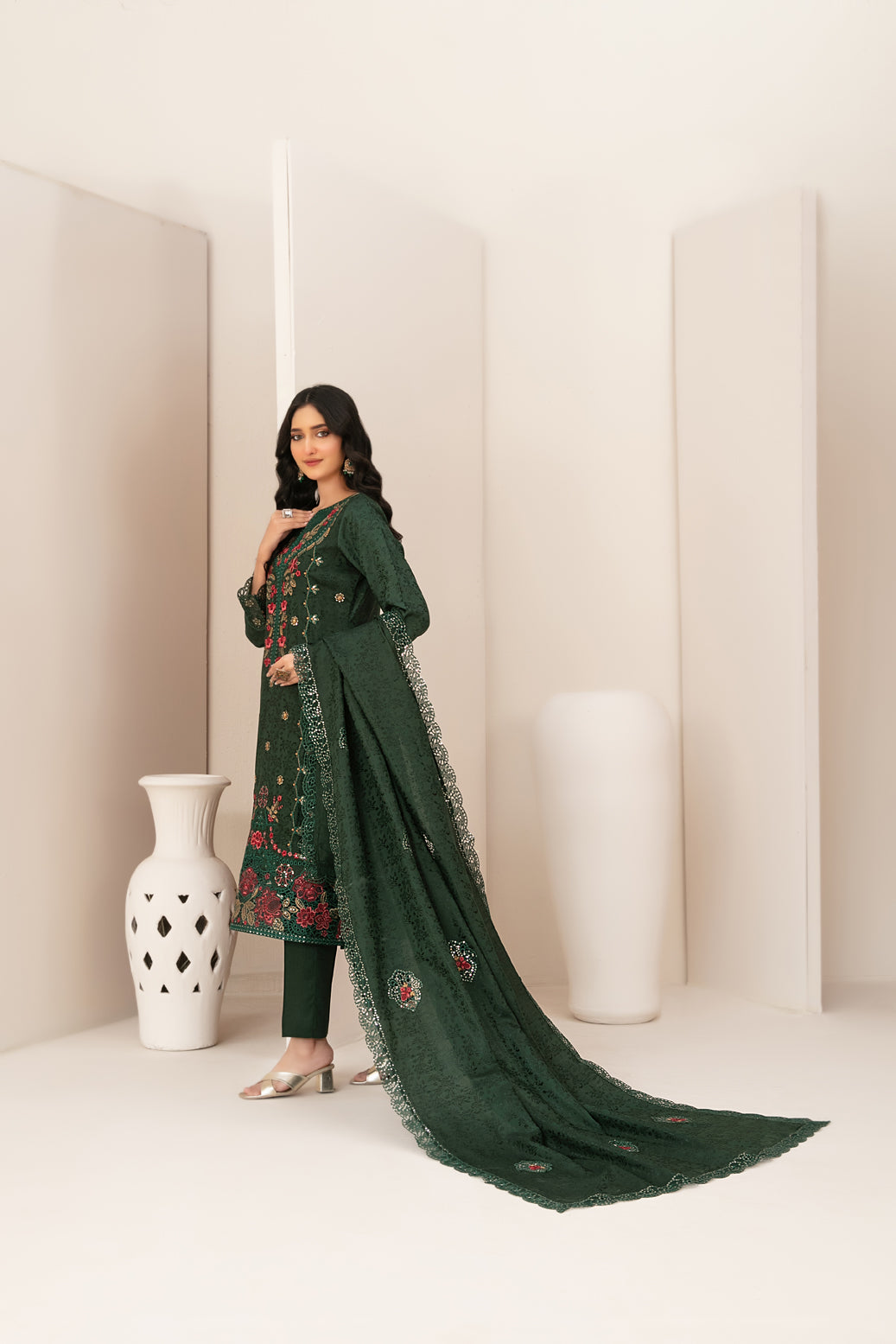 ZILLAH 3pcs Un-Stitched Emb Viscose [D-5378]