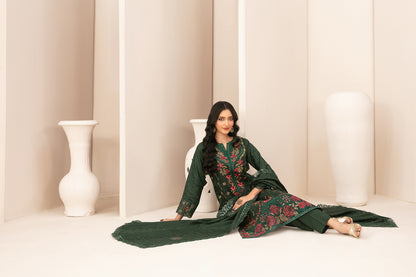 ZILLAH 3pcs Un-Stitched Emb Viscose [D-5378]
