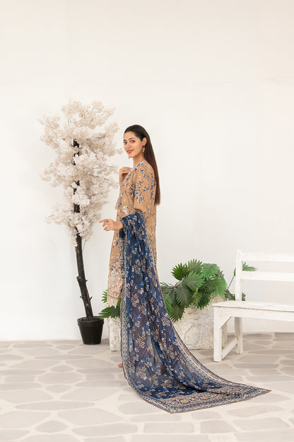 Gulin Vol-2 3pcs Stitched Emb Printed Lawn [D-3980]