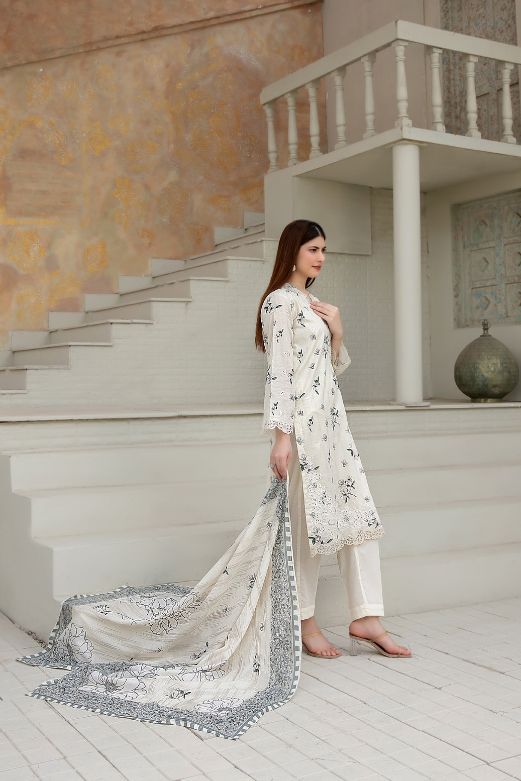 Maha Vol-2 Stitched Emb Printed Lawn [D-3918]