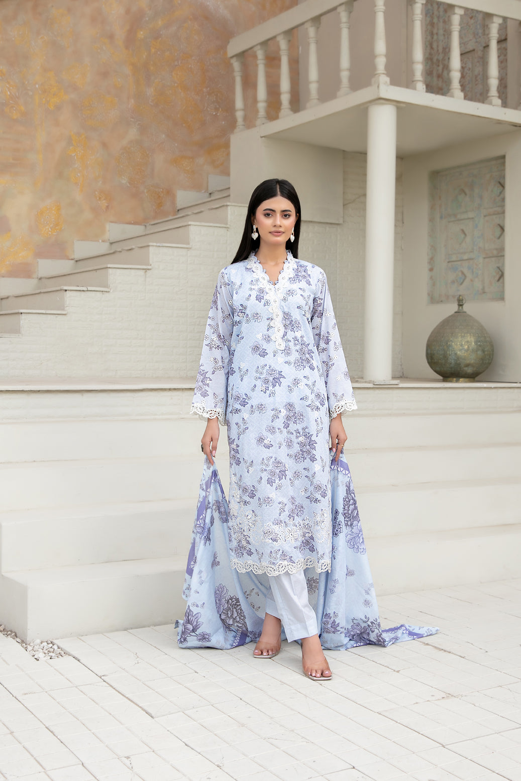 Maha Vol-2 Stitched Emb Printed Lawn [D-3915]