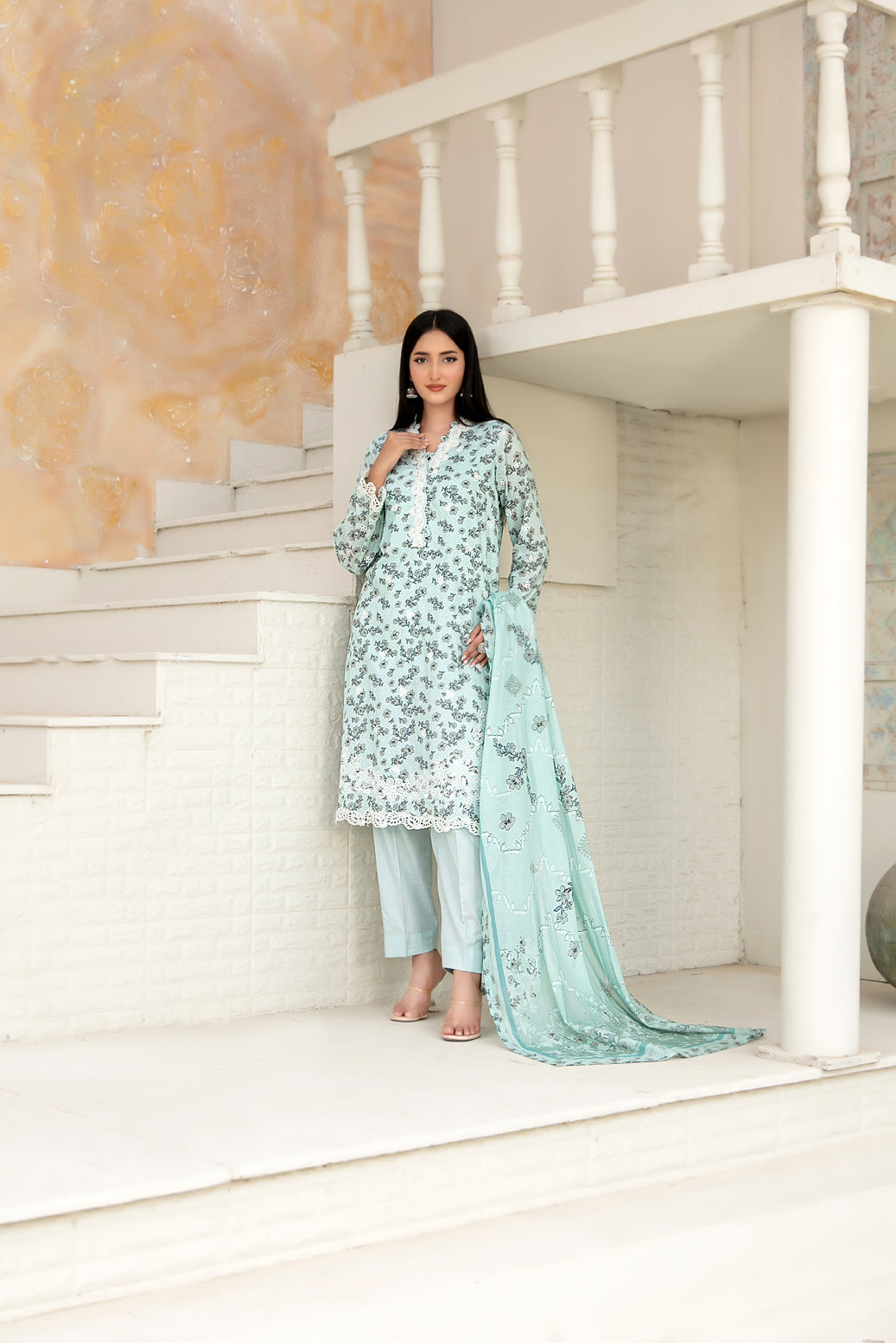 Maha Vol-2 Stitched Emb Printed Lawn [D-3914]