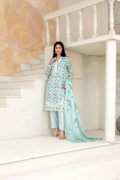 Maha Vol-2 Stitched Emb Printed Lawn [D-3914]