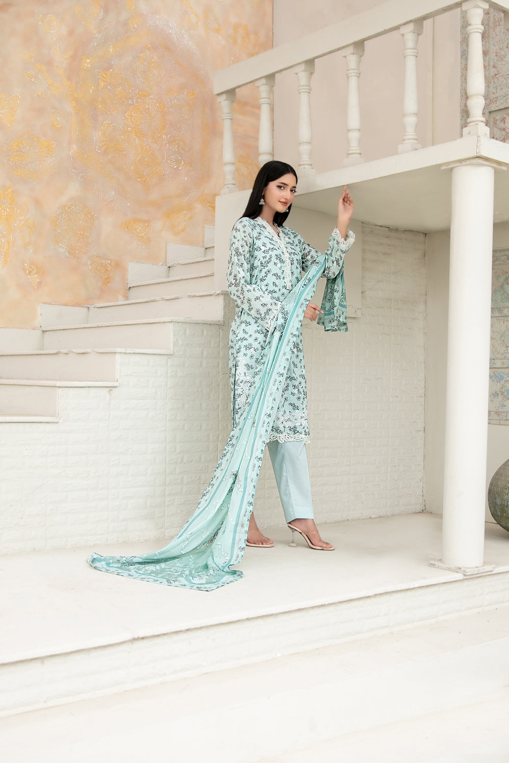 Maha Vol-2 Stitched Emb Printed Lawn [D-3914]