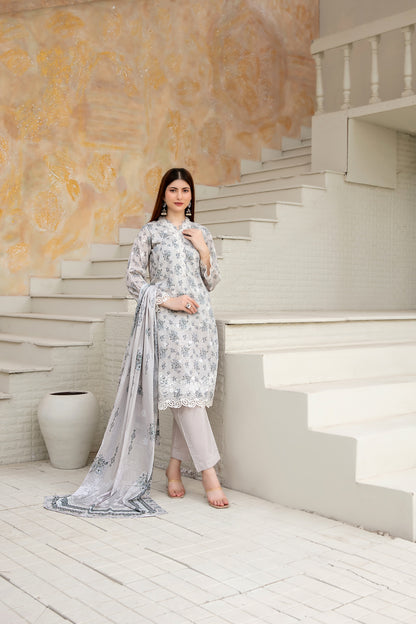 Maha Vol-1 Stitched Emb Printed Lawn [D-3913]