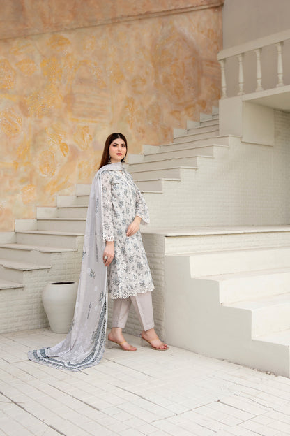 Maha Vol-1 Stitched Emb Printed Lawn [D-3913]