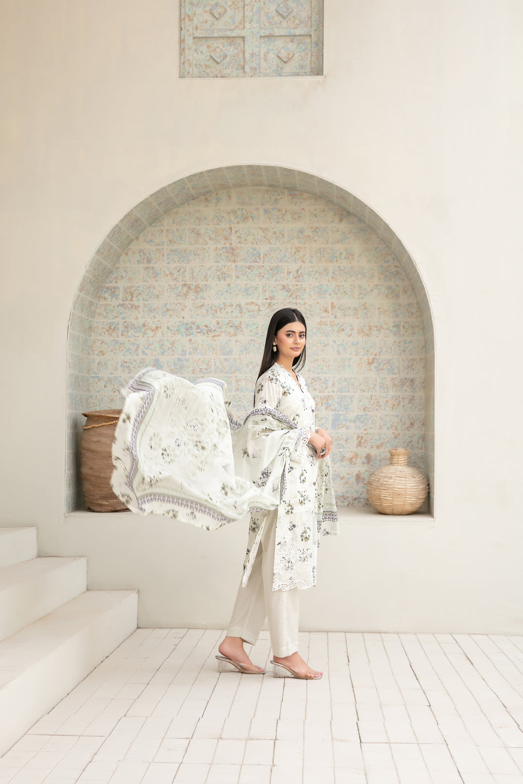 Maha Vol-1 Stitched Emb Printed Lawn [D-3916]