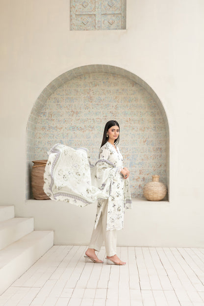 Maha Vol-1 Stitched Emb Printed Lawn [D-3916]