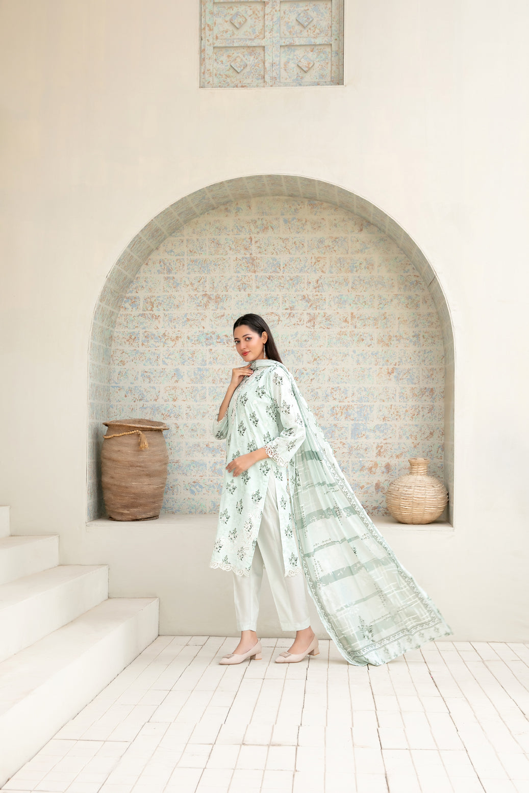 Maha Vol-1 Stitched Emb Printed Lawn [D-3912]