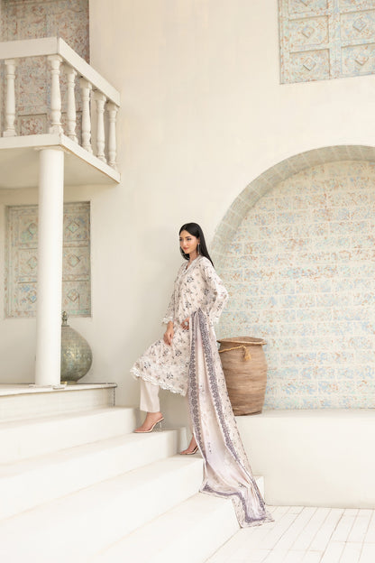 Maha Vol-1 Stitched Emb Printed Lawn [D-3919]