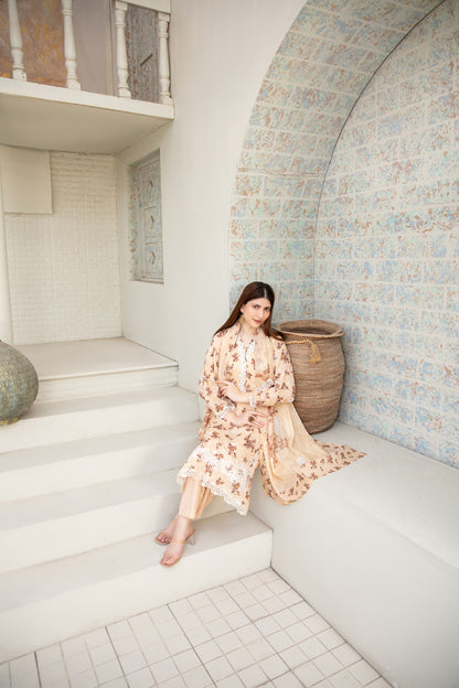 Maha Vol-1 Stitched Emb Printed Lawn [D-3917]